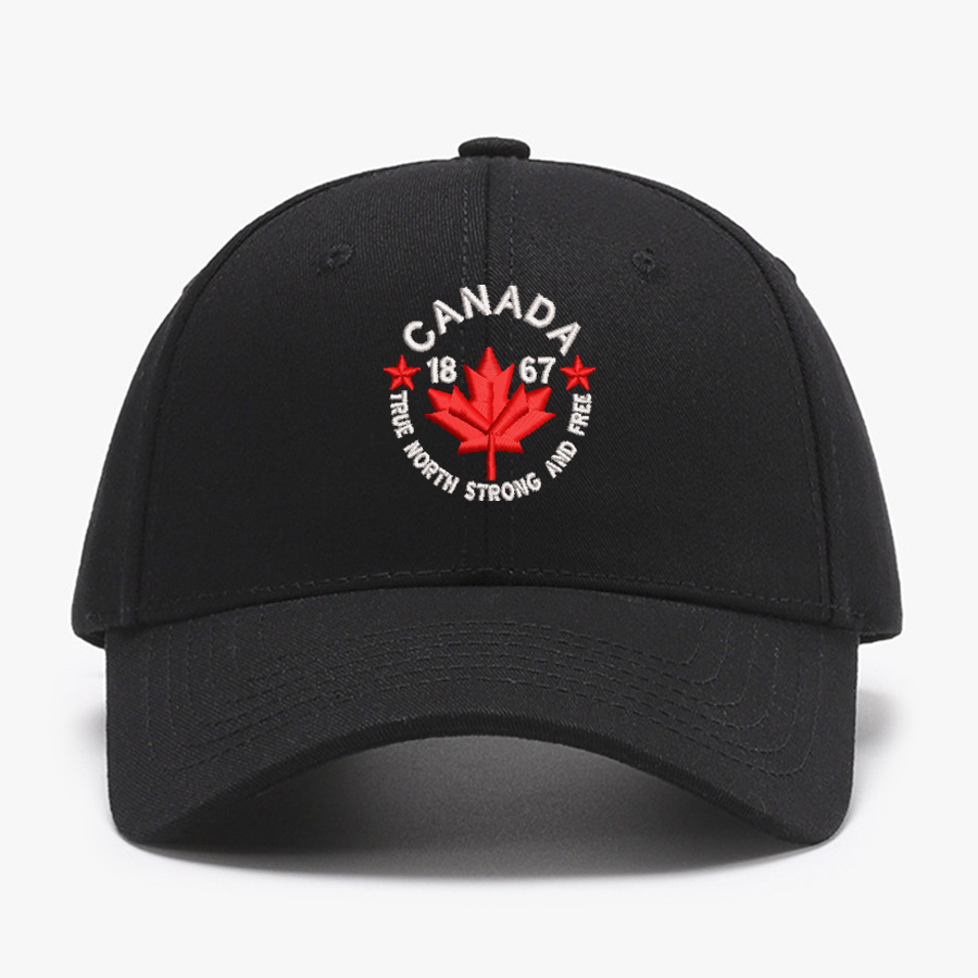 Baseball Cap Structured - Вышитые бейсболки Canada True North Strong