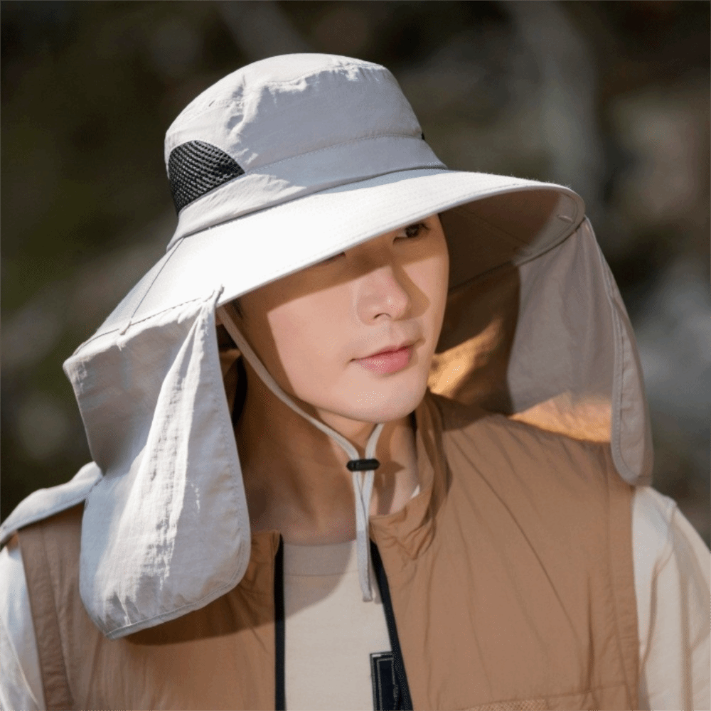 Visor Sun Hat - Модная тканевая мужская солнцезащитная шляпа с
