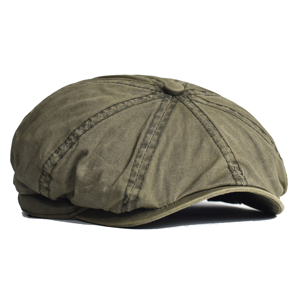 Dad Hat Cotton - Кепка газетчика из стираного хлопка, остроконечная