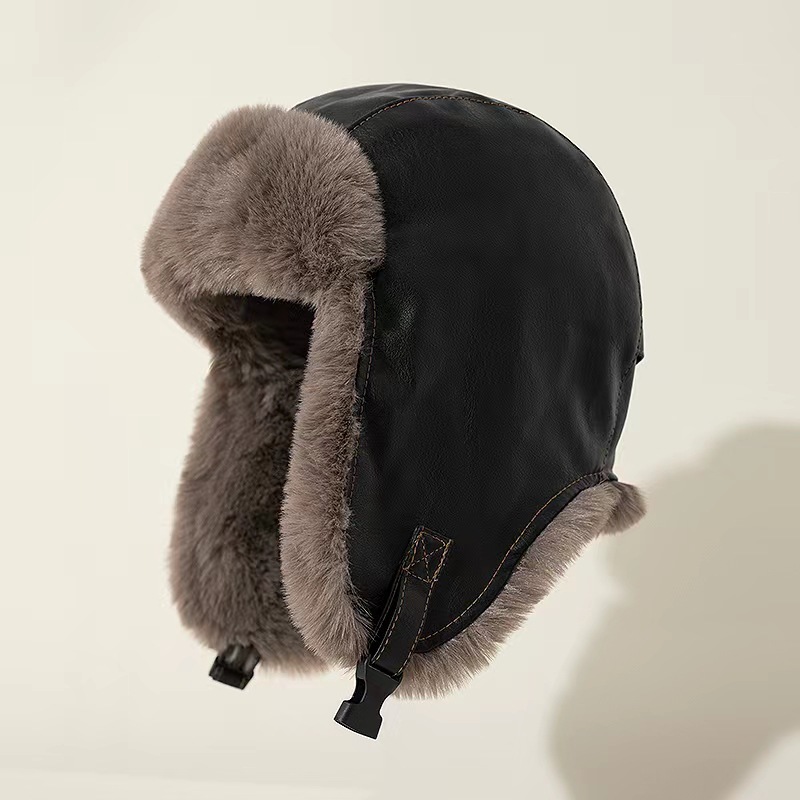 1 шт. Мужская зимняя ретро-кож – обзор и цена Winter Trapper Hat