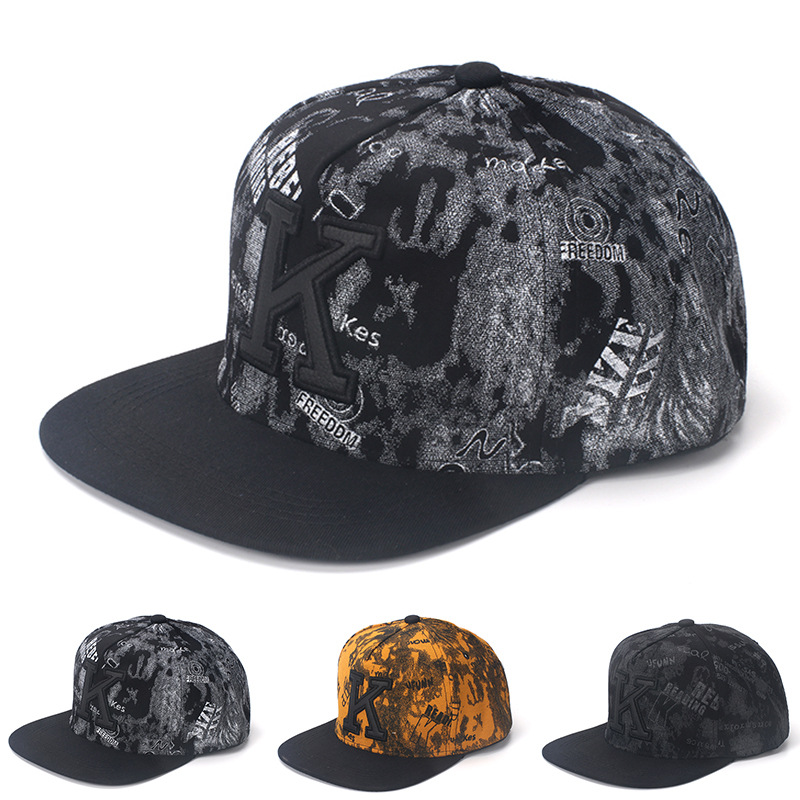Кепка с буквой K для мужчин и  – обзор и цена Snapback Hat Flat
